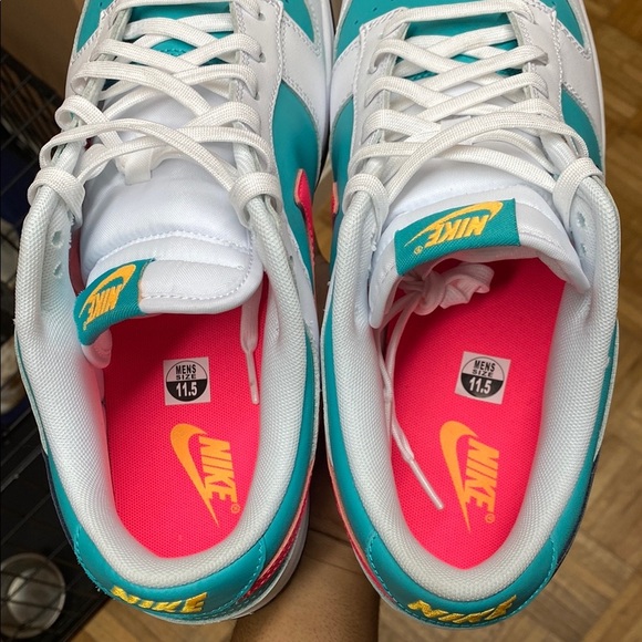 Nike Dunk Low “Dusty Cactus/Thunder Blue/White/Racer Pink/Laser Orange” - Picture 16 of 17